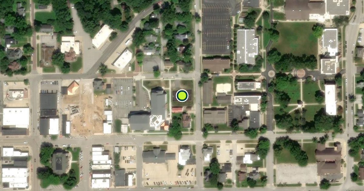 Satellite view of Greenville Pickleball Courts