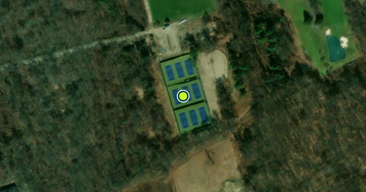 Satellite view of Greenwich Pickleball Courts