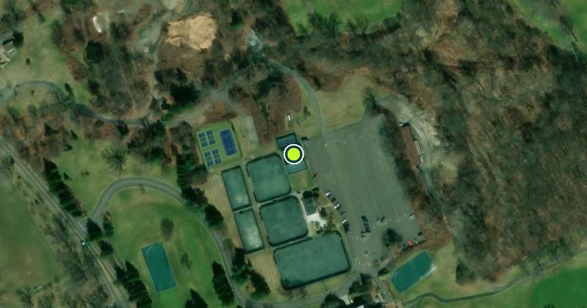 Satellite view of Greenwich Pickleball Courts