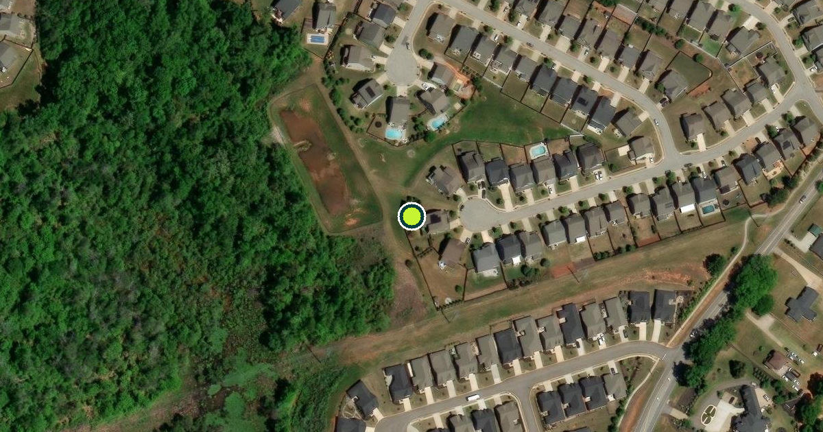 Satellite view of Greer Pickleball Courts