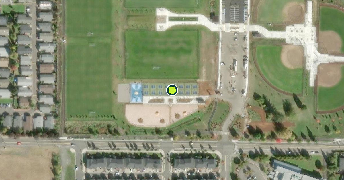 Satellite view of Gresham Pickleball Courts