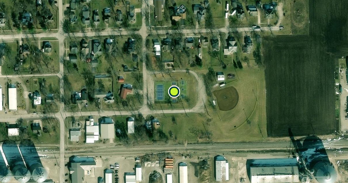 Satellite view of Gridley Pickleball Courts