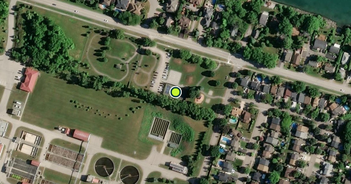 Satellite view of Grimsby Pickleball Courts