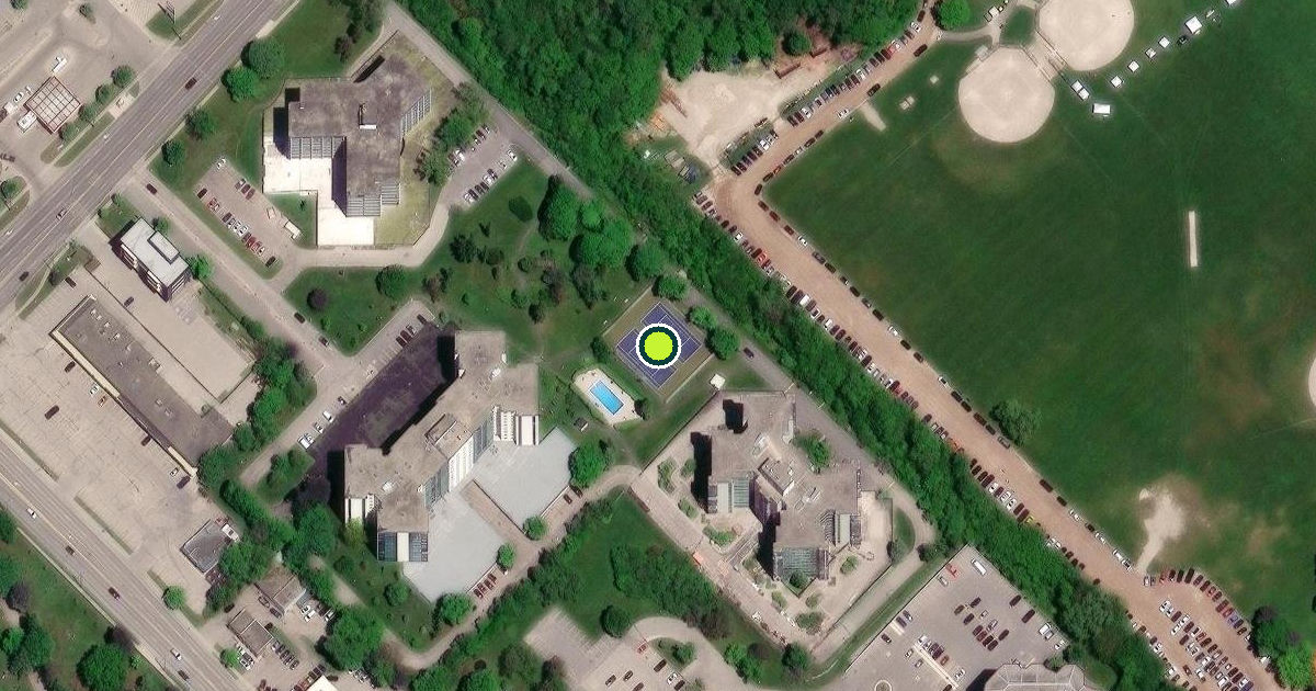 Satellite view of Guelph Pickleball Courts