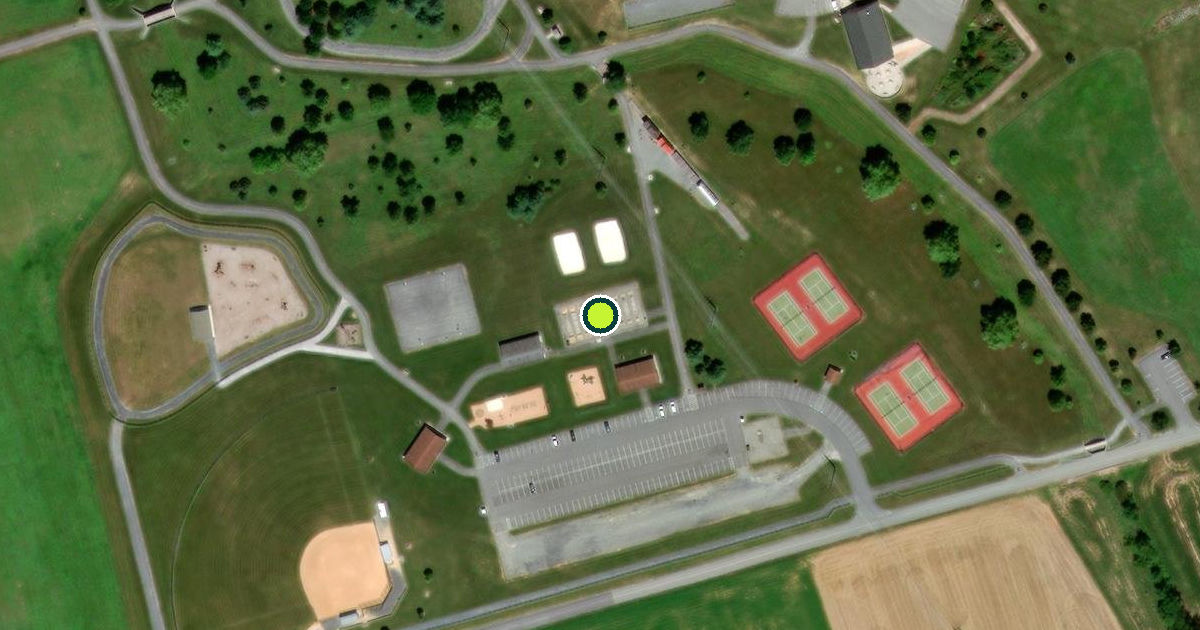 Satellite view of Guilford Township Pickleball Courts