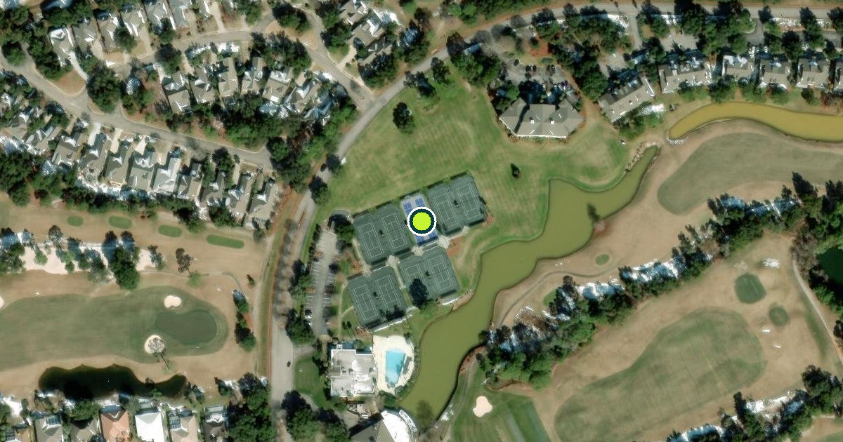 Satellite view of Gulf Shores Pickleball Courts