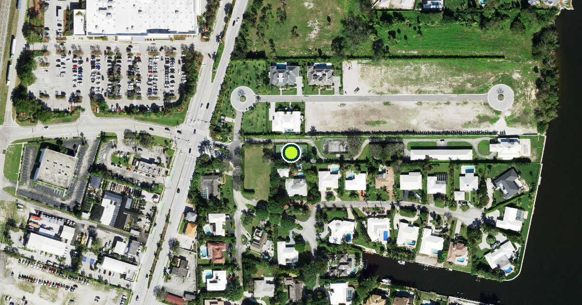 Satellite view of Gulf Stream Pickleball Courts