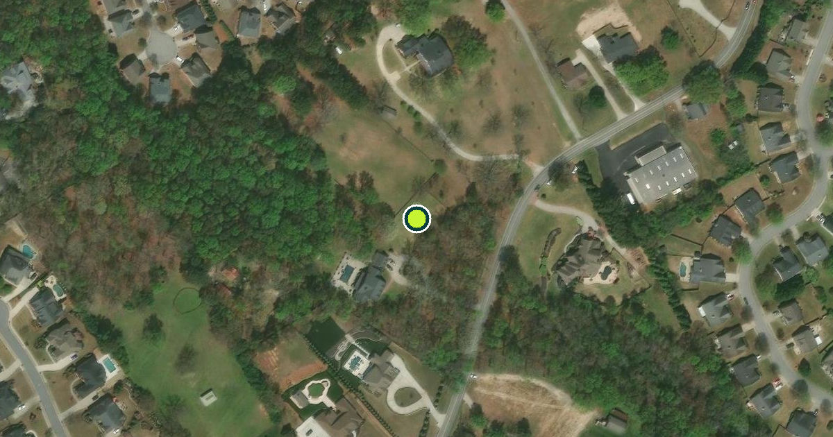 Satellite view of Gwinnett County Pickleball Courts