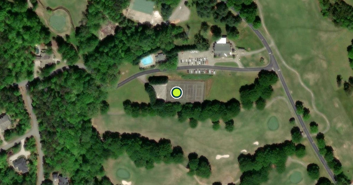 Satellite view of Habersham County Pickleball Courts