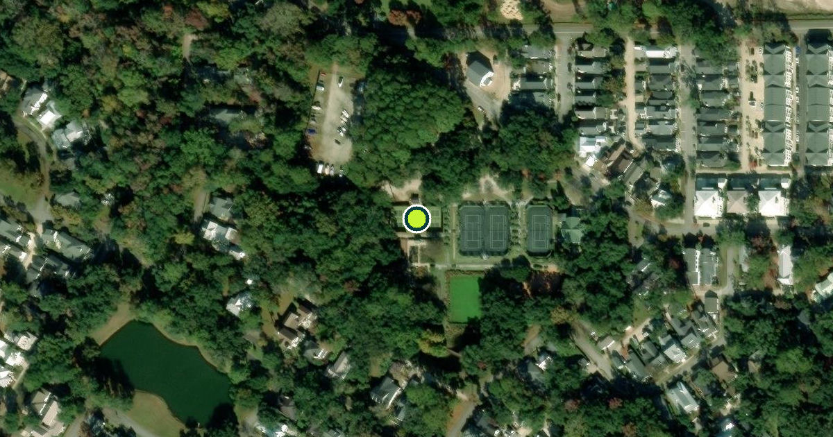 Satellite view of Habersham Pickleball Courts