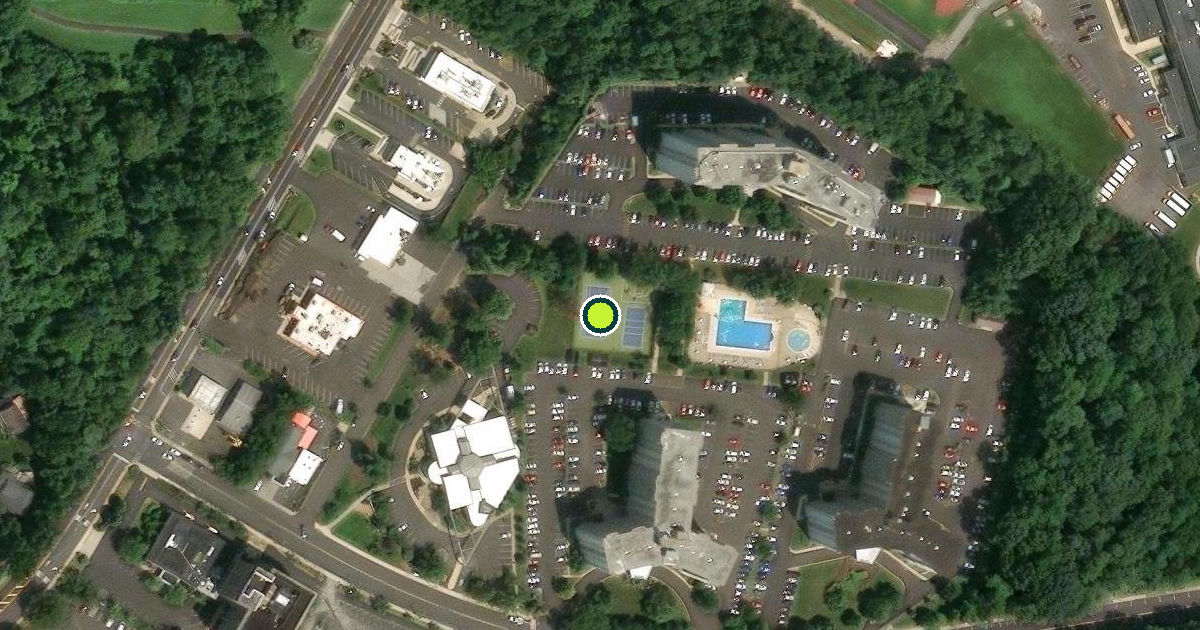 Satellite view of Haddon Township Pickleball Courts