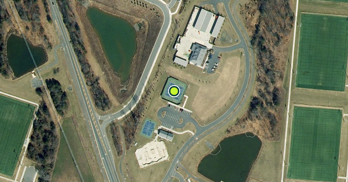 Satellite view of Hal and Berni Hanson Regional Park Pickleball Courts