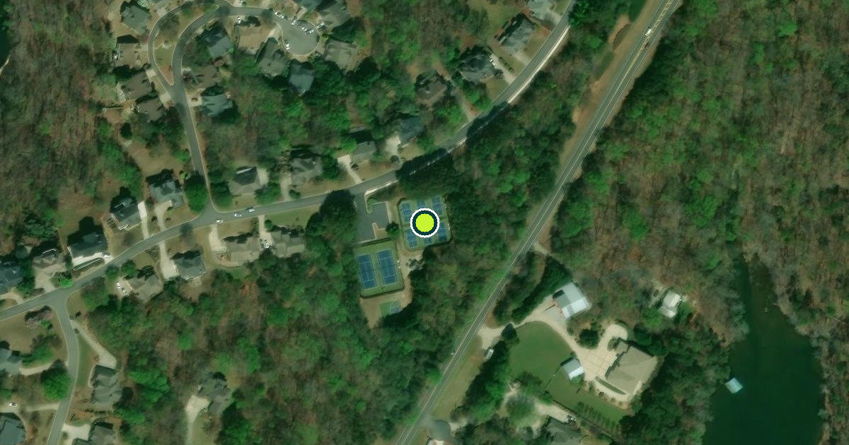Satellite view of Hall County Pickleball Courts
