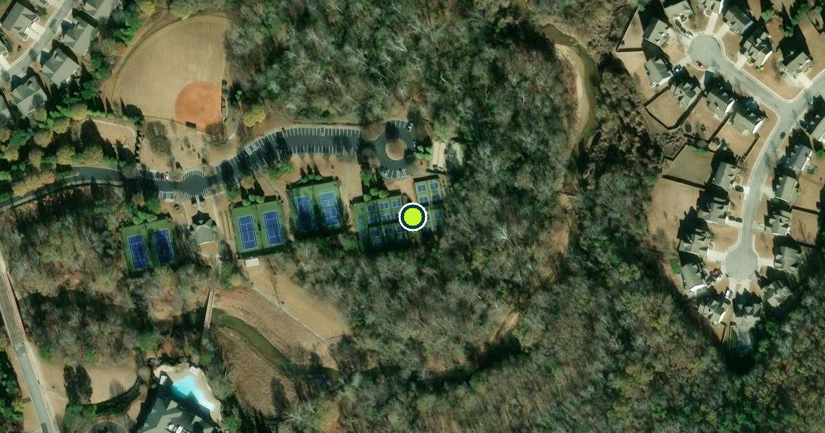 Satellite view of Hall County Pickleball Courts