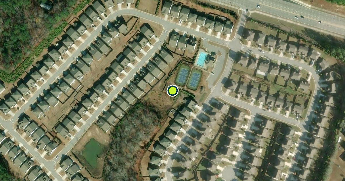 Satellite view of Hall County Pickleball Courts