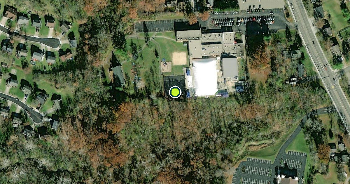 Satellite view of Hamilton County Pickleball Courts