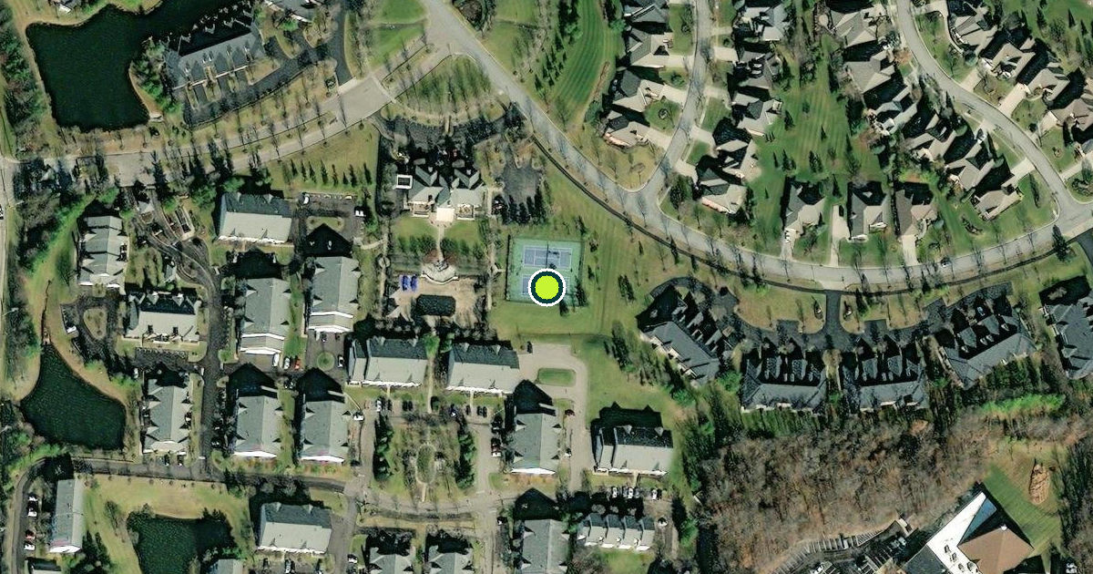 Satellite view of Hamilton County Pickleball Courts