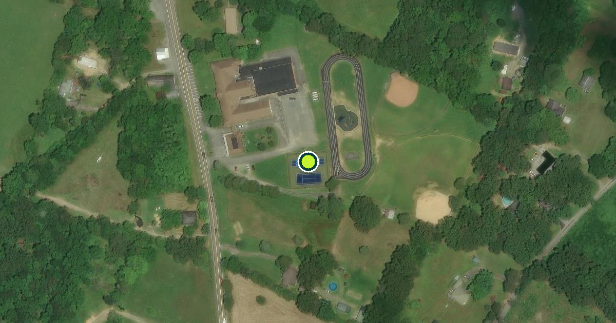 Satellite view of Hamilton County Pickleball Courts