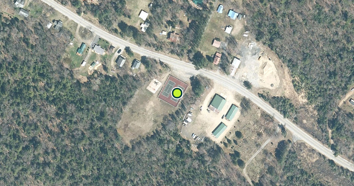 Satellite view of Hamilton County Pickleball Courts