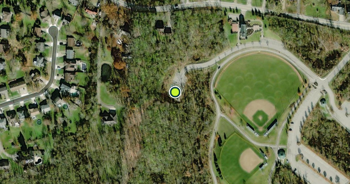 Satellite view of Hamilton County Pickleball Courts