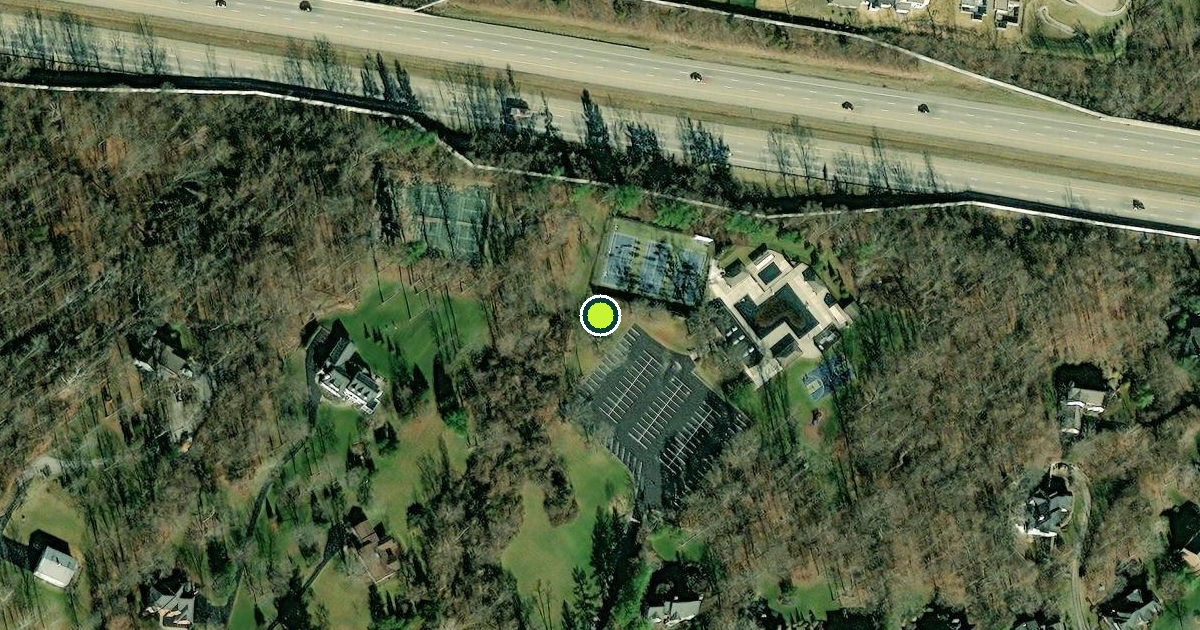 Satellite view of Hamilton County Pickleball Courts