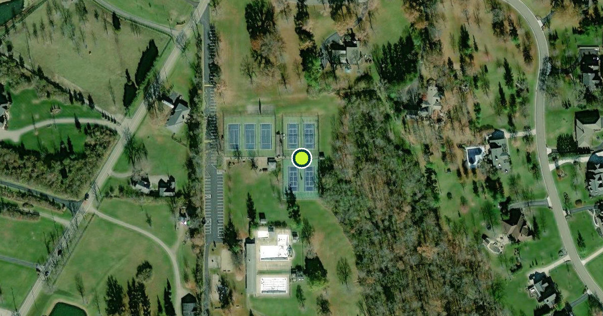Satellite view of Hamilton Pickleball Courts