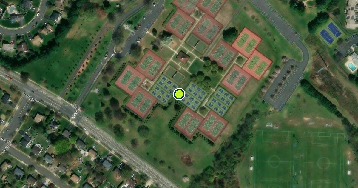Satellite view of Hamilton Township Pickleball Courts