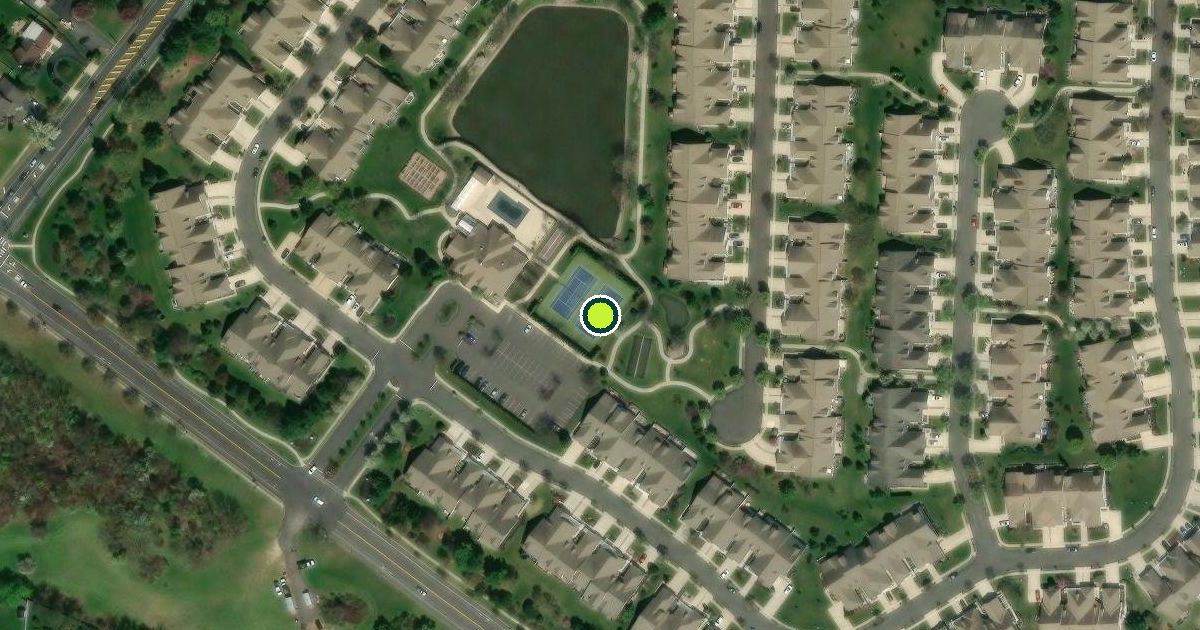 Satellite view of Hamilton Township Pickleball Courts