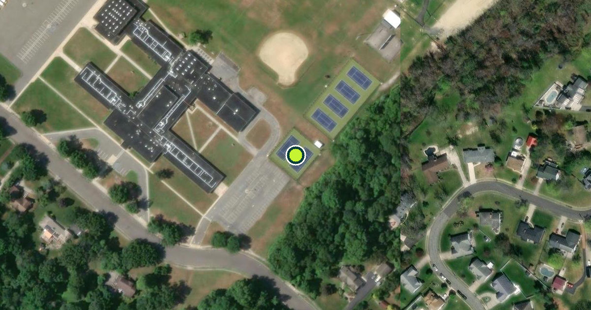 Satellite view of Hammonton Pickleball Courts
