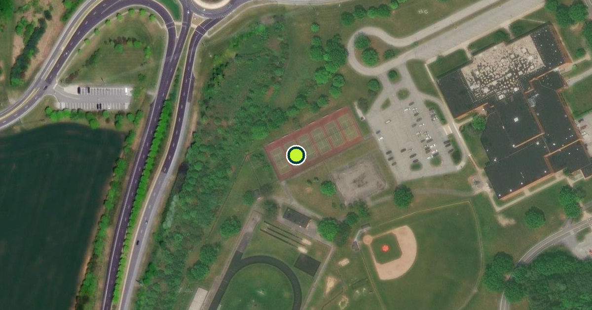 Satellite view of Hampstead Pickleball Courts