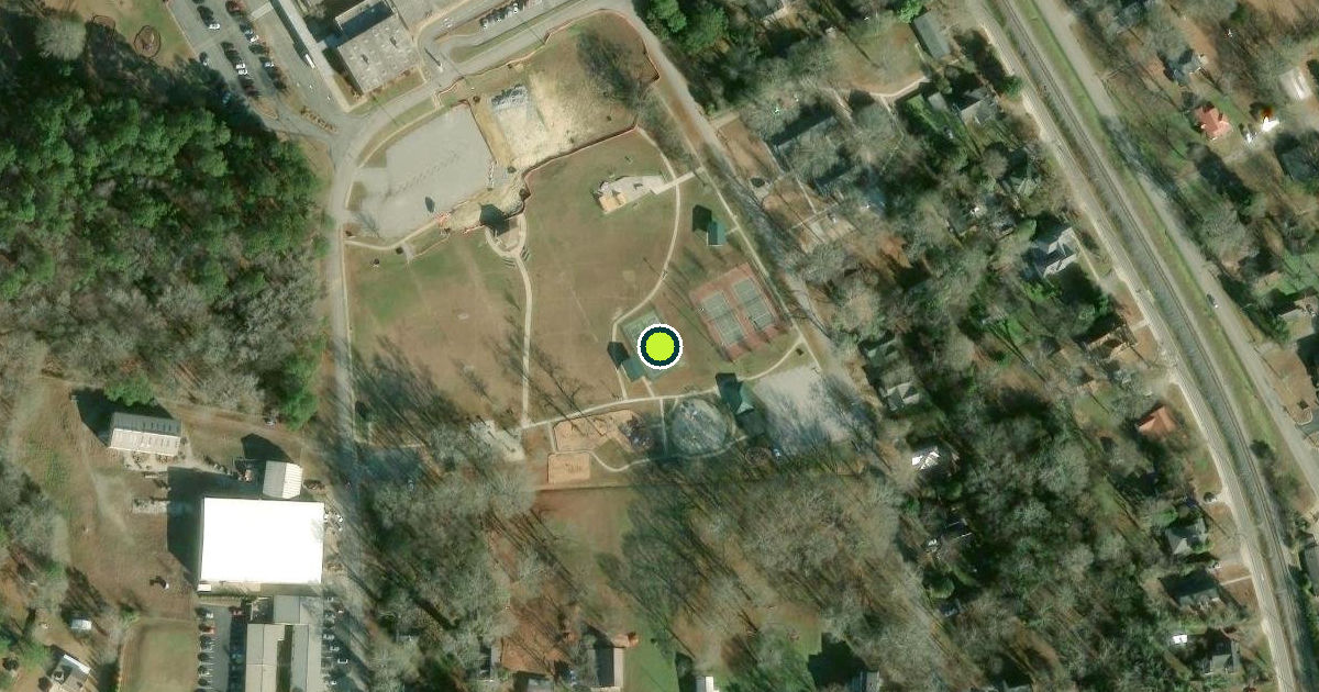Satellite view of Hampton Pickleball Courts