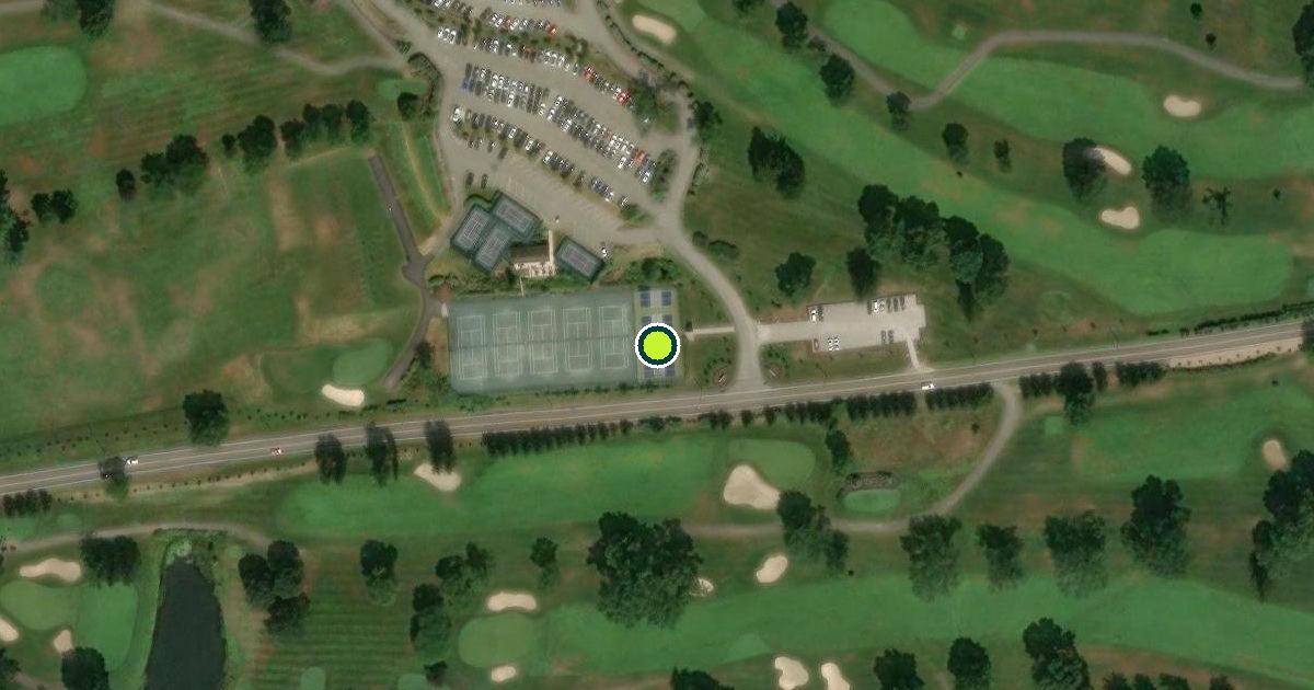 Satellite view of Hampton Township Pickleball Courts