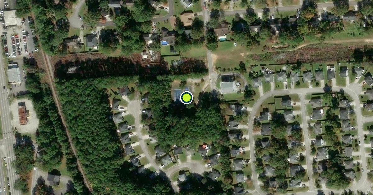 Satellite view of Hanahan Pickleball Courts
