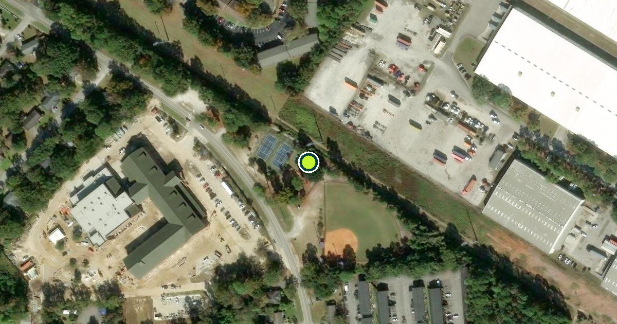 Satellite view of Hanahan Pickleball Courts