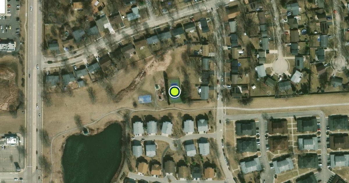 Satellite view of Hanover Park Pickleball Courts