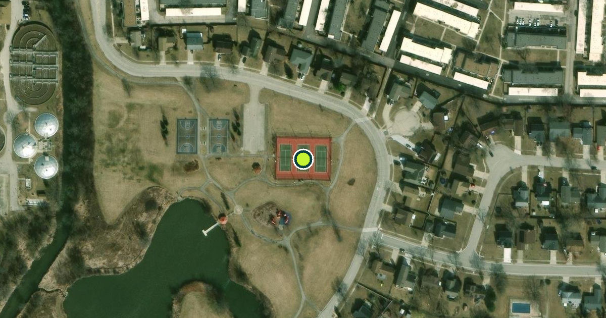 Satellite view of Hanover Park Pickleball Courts
