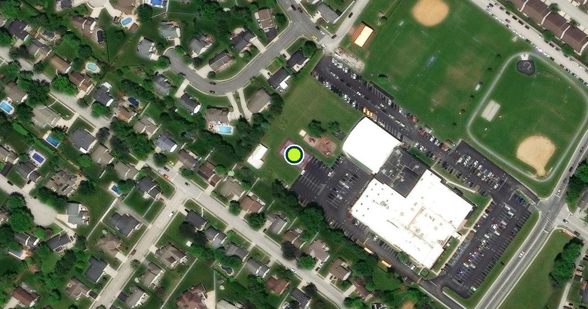 Satellite view of Hanover Pickleball Courts
