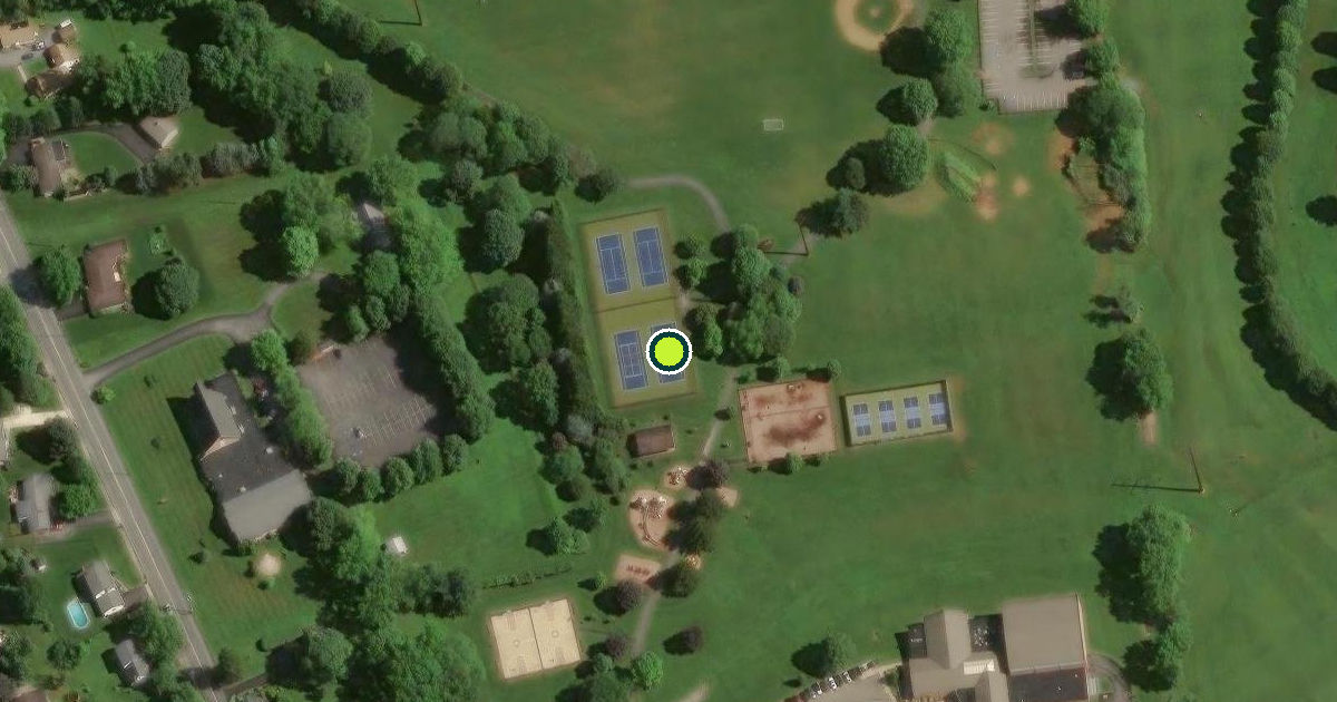 Satellite view of Hanover Township Pickleball Courts
