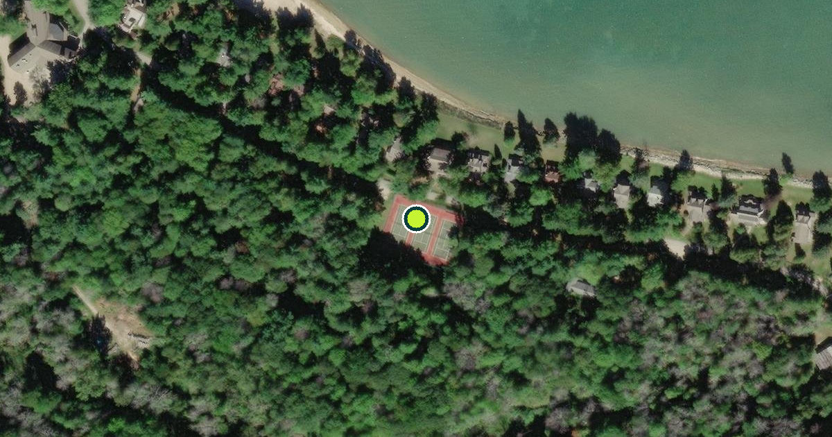 Satellite view of Harbor Beach Pickleball Courts