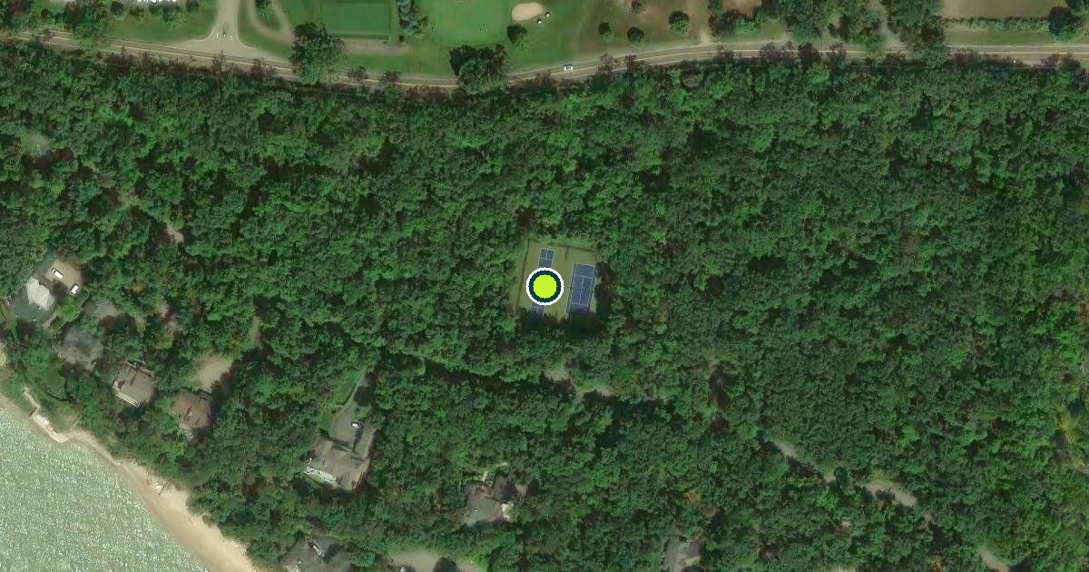 Satellite view of Harbor Springs Pickleball Courts