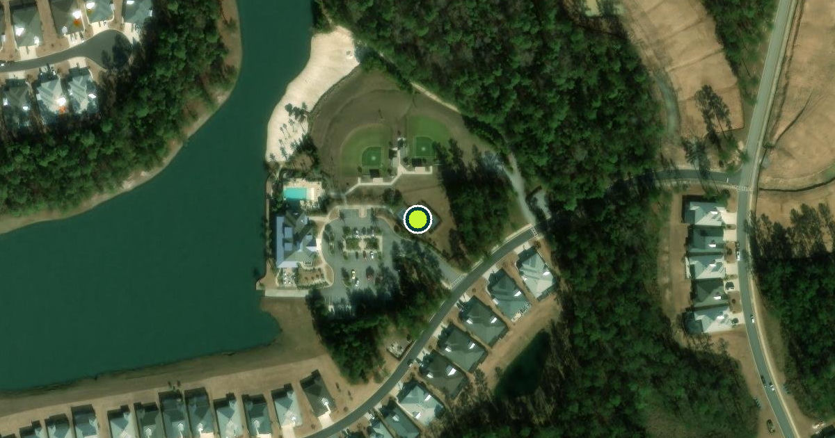 Satellite view of Hardeeville Pickleball Courts