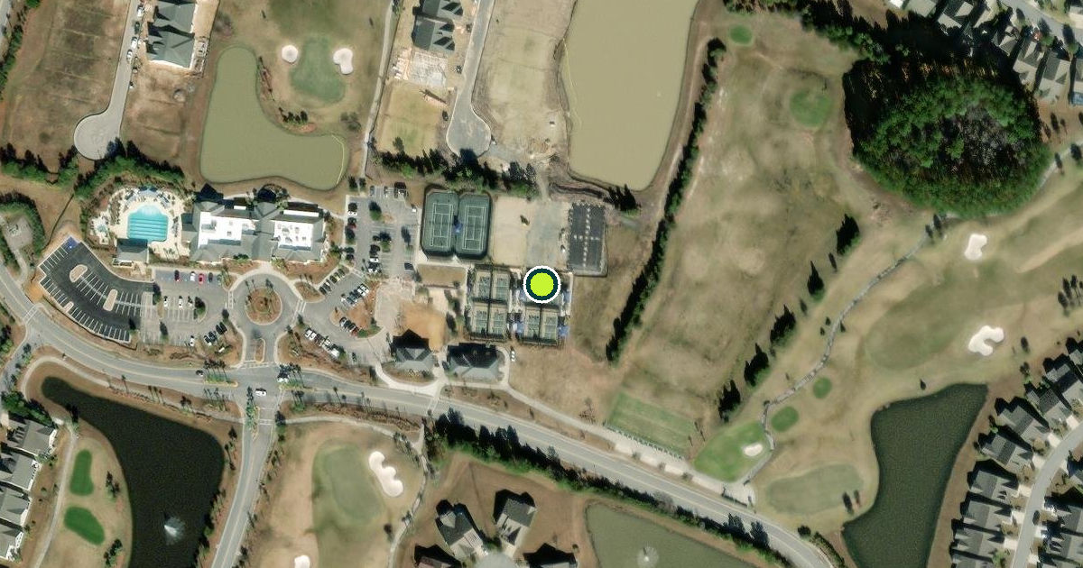 Satellite view of Hardeeville Pickleball Courts
