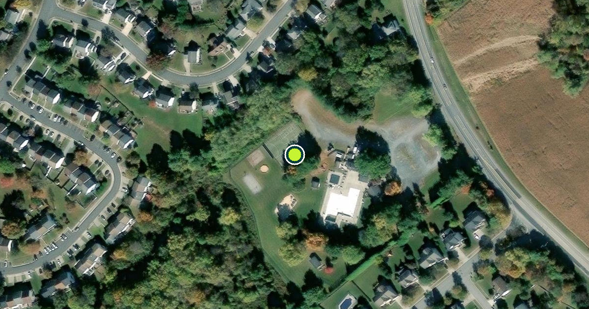 Satellite view of Harford County Pickleball Courts