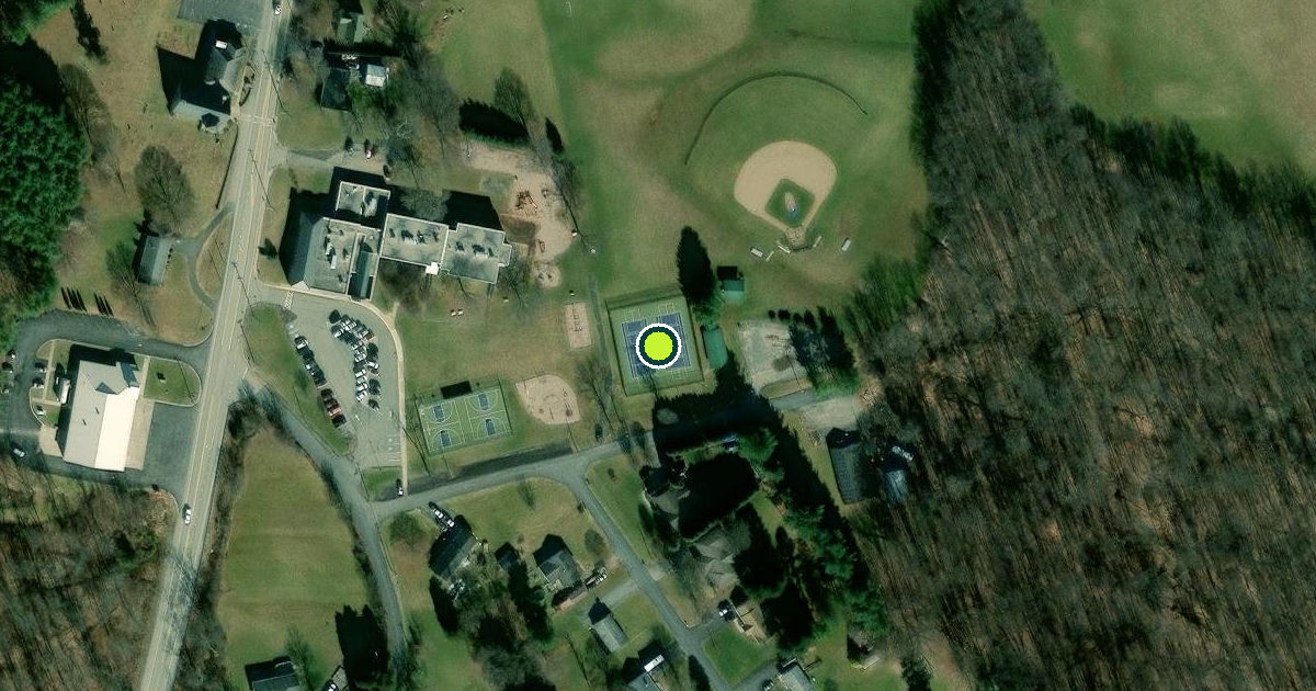 Satellite view of Harford County Pickleball Courts