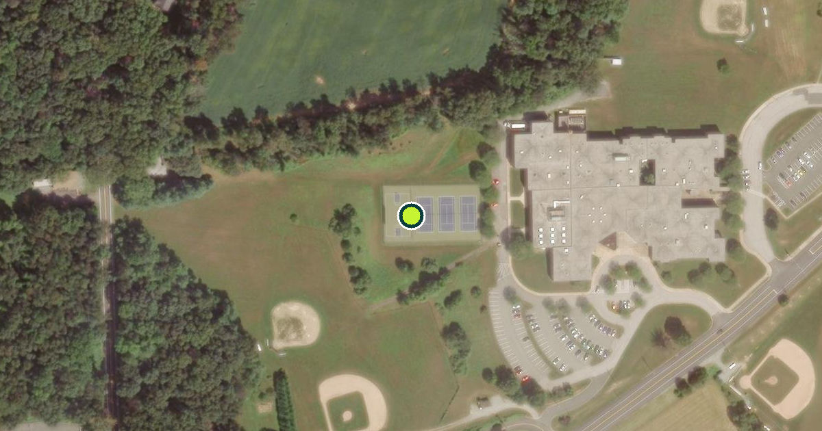 Satellite view of Harford County Pickleball Courts