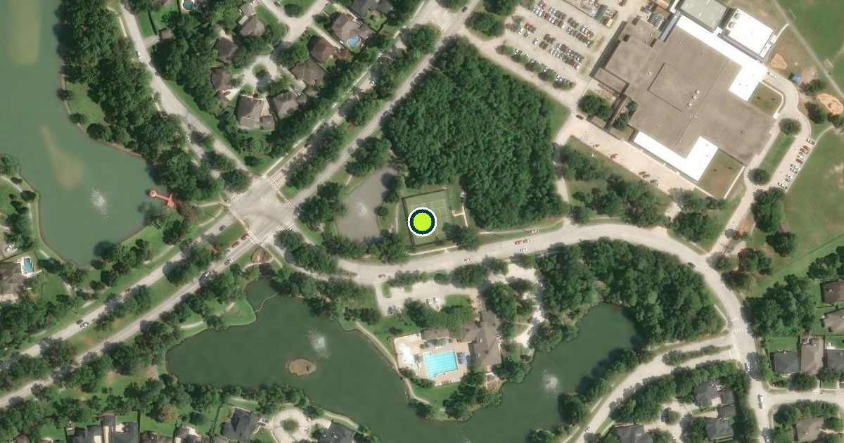 Satellite view of Harris County Pickleball Courts