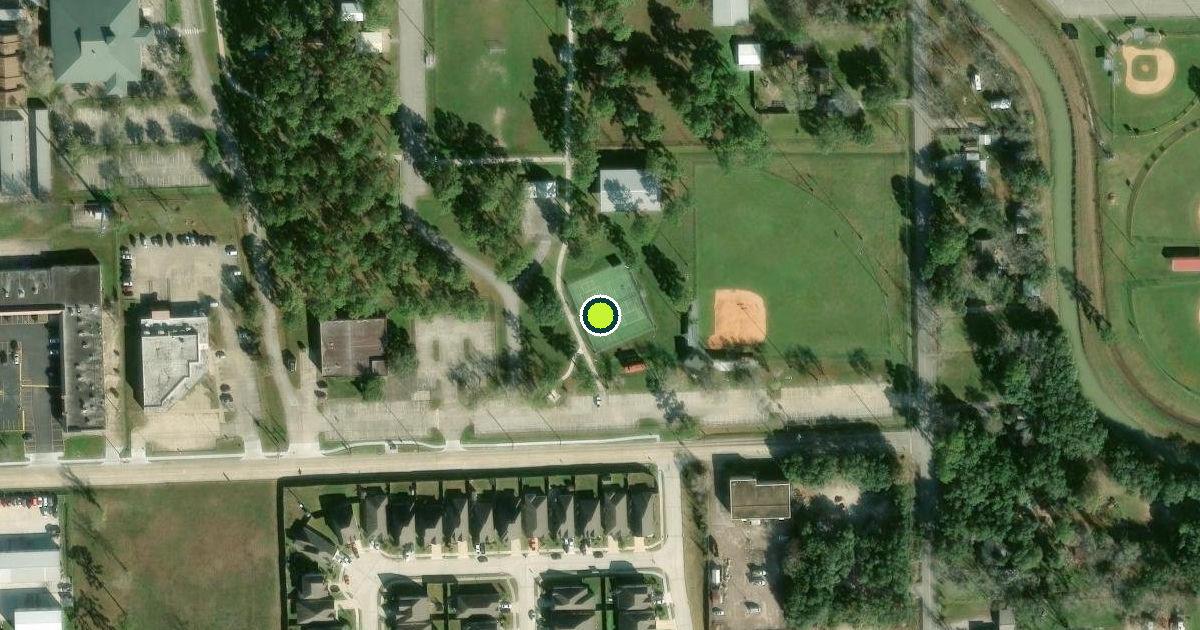Satellite view of Harris County Pickleball Courts