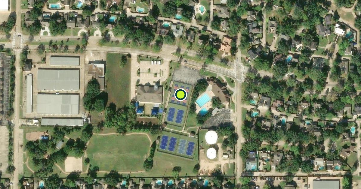 Satellite view of Harris County Pickleball Courts