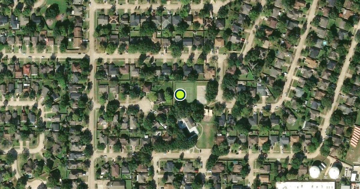 Satellite view of Harris County Pickleball Courts