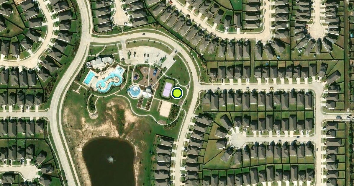Satellite view of Harris County Pickleball Courts